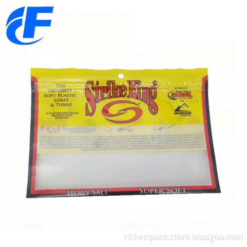 Fishing Lure Packing Clear Plastic Bag With Ziplock